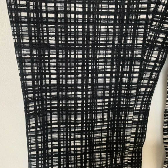 APT 9 Women Pants Modern Fit Size 6 Black White Plaid Straight Leg Stretch - Picture 2 of 9